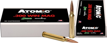 Picture of ATOMIC AMMUNITION 300 WIN MAG 220GR MATCH KING HPBT 20RD 10BX/CS 00403