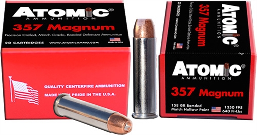 Picture of ATOMIC AMMUNITION 357 MAGAZINE 158GR BONDED JHP 20RD 10BX/CS 00461