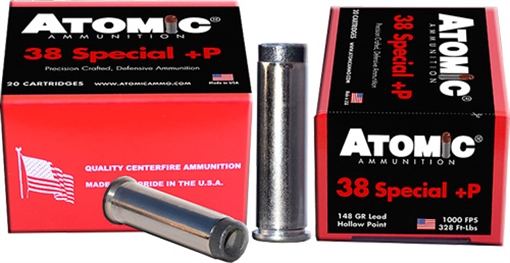 Picture of ATOMIC 38 SPECIAL +P 148GR WC UP-SIDE DOWN 20RD 10BX/CS 00462