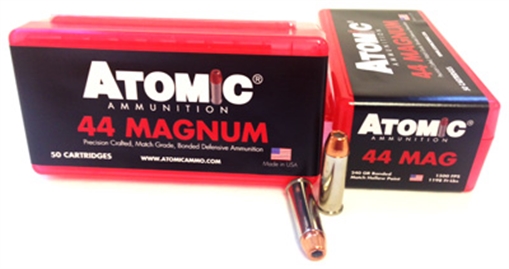 Picture of Atomic Ammunition Pistol Precision Craft 44Rem Mag 240gr Bonded Match Hollow Point 50 Per Box/10 Case 00440