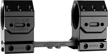 Picture of AUDERE SCOPE MOUNT ADVERSUS 30MM 40MOA HIGH BLACK AD0011A