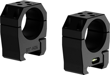 Picture of AUDERE SCOPE RINGS PSR 1" LOW BLACK PR0001