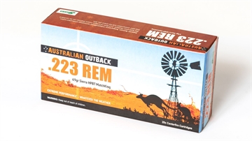Picture of Australian Outback 223 Rem 69 Grain Sierra MatchKing Hollow Point Boat Tail 20 Round Box OB223SMK-20
