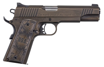 Picture of Auto-Ordnance Auto-Ordnance Old Glory 1911 Pistol 45 ACP 5 in. Burnt Bronze and Black Cerakote 7 rd. 1911TCAC11N