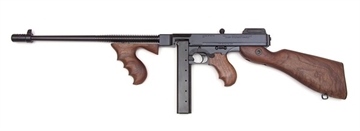 Picture of Auto Ordnance 1927A1C, Semi-automatic Rifle, Lightweight, 45ACP, 16.5" Barrel, Blued Finish, Black, Walnut Stock, Adjustable Sights, 20 Rounds, 1 Magazine T5