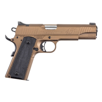 Picture of Auto Ordnance 1911 A1 45th President Trump "Keep America Great" Handgun .45 ACP 5" Barrel 7rd Magazine Bronze/Copper V4 1911TCAC4R
