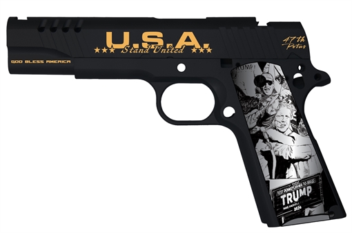 Picture of AUTO-ORDNANCE 1911 TRUMP FIGHT 45AC BLEM Z1911TCAC18