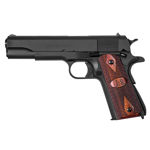 Picture of AUTO ORDNANCE 1911A1 9MM BLUED US WOOD GRIP BLEM Z1911BKO9W