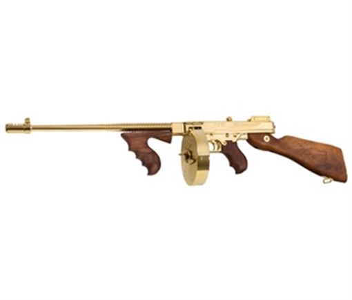 Picture of AUTO ORDNANCE 1927A-1 45ACP 50RD TITANIUM GOLD PLATE BLEM ZT150DTG