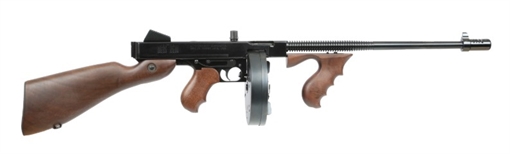 Picture of AUTO ORDNANCE 1927A-1C LIGHTWEIGHT DELUXE 45 ACP 50RD BLUED / WOOD W/20RD STICK MAG T550D T550D