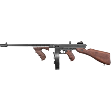 Picture of Auto-Ordnance 1927A-1 Lightweight Deluxe .45 Cal 100+1 Fixed Walnut Wood Stock, Walnut Grip T5P100D