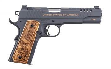 Picture of Auto Ordnance USA 250th Anniversary Special Edition 1911 Handgun .45 Auto 7rd Capacity 5" Barrel Wood Engraved Grips 1911TCAC19