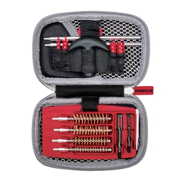 Picture of Real Avid Gun Boss, Universal Cable Kit, Fits .17-.45Cal, 20Ga, 12Ga, Cleans Rifles, Shotguns, Handguns, Flex Rod, T-Handle, Mops, Brushes, Slotted Tips, Large/Small Threaded Adapters, Cleaning Patches, Compact, Weather Resistant Zippered Travel Case With Ballistic Nylon Shell AVGCK310-U AVGCK310U