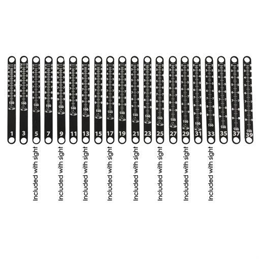 Picture of Axcel Axcel Achieve XP Metal Sight Tape Scale #11 and #12 ACXP-MST11-12
