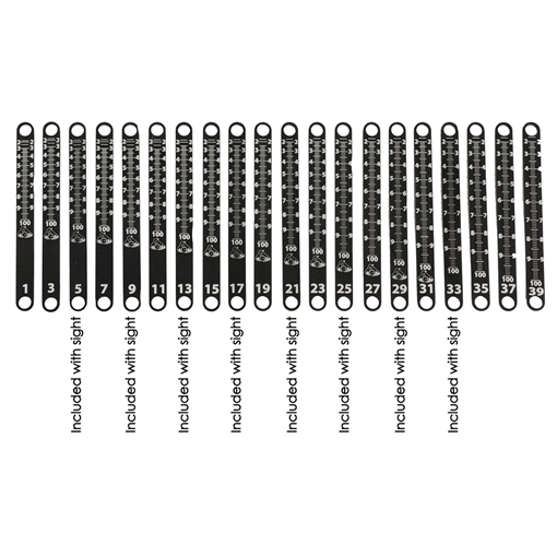 Picture of Axcel Axcel Achieve XP Metal Sight Tape Scale #3 and #4 ACXP-MST3-4