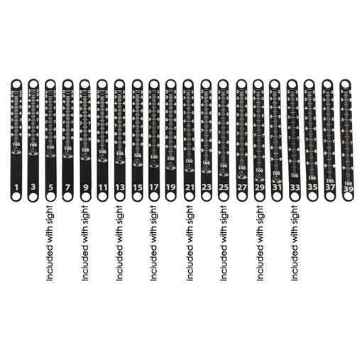 Picture of Axcel Axcel Achieve XP Metal Sight Tape Scale #7 and #8 ACXP-MST7-8