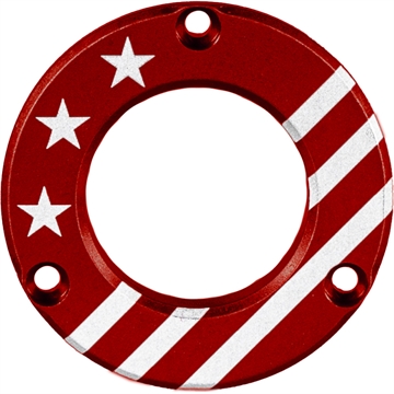 Picture of Axcel Axcel Driver Hubcap Red w/Engraving Made In USA/Patriotic Theme ADVR-HUB-RDUSA