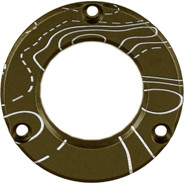 Picture of Axcel Axcel Driver Hubcap Tactical BH Green w/Engraving Topographical Map Pattern ADVR-HUB-TBMAP