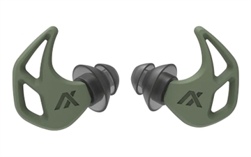 Picture of AXIL X20, Earplugs, Slate Green, Includes (3) Silicon Tips, (2) Foam Tips and Pocket Carry Case X20-GREEN