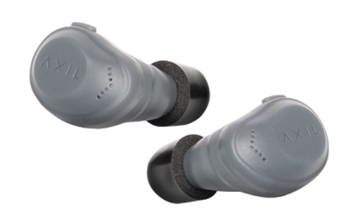 Picture of AXIL XCOR-R, Digital Tactical Earbuds, Includes Charging Case, USB-C Charging Cable, Ear Tips, Matte Finish, Gray XCOR-DIG-R XCORDIGR