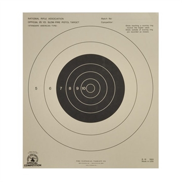 Picture of B-16 25-YARD SPECIAL SLOW FIRE TARGET B16