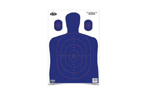 Picture of Birchwood Casey Dirty Bird Silhouette Tagboard Hanging 16.50" x 24" Blue/Orange 3 Per Pkg 35753