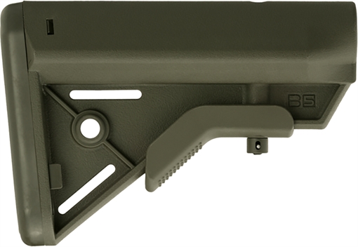 Picture of B5 Systems BRV1104 Bravo OD Green Synthetic for AR-Platform with Mil-Spec Receiver Extension (Tube Not Included) BRV1104 BRV-1104