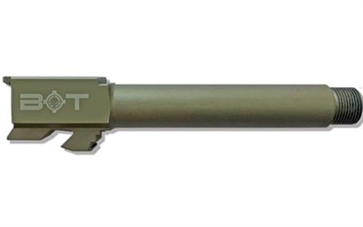 Picture of Backup Tactical Threaded Barrel, 9MM, Fits Glock 19, Nitride Finish, Olive Drab Green, Barrel Ships with (1) FRAG-ODG Color Matching Thread Protector G19TB-ODG