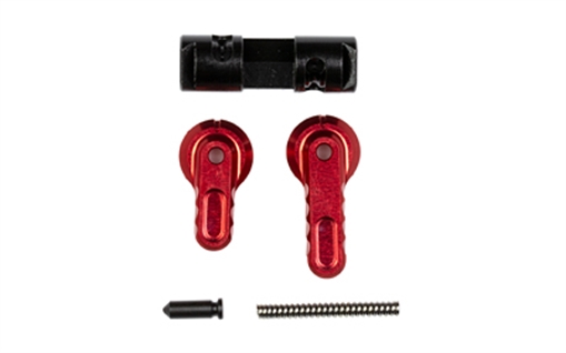 Picture of Battle Arms Development BAD-ASS-LITE, Ambidextrous Safety Selector, 90/60, Lightweight, Reversible, Anodized Finish, Red, Fits AR-15, Aluminum Construction BAD-ASS-LITE-RED