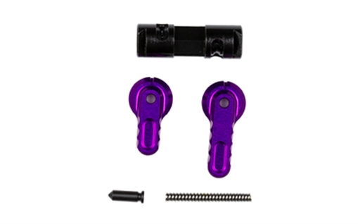 Picture of Battle Arms Development BAD-ASS-LITE, Ambidextrous Safety Selector, 90/60, Lightweight, Reversible, Anodized Finish, Purple, Fits AR-15, Aluminum Construction BAD-ASS-LITE-PURP