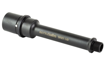 Picture of Battle Arms Development Lightweight, 9MM, 5.25" Barrel, 1/2x36 Threaded, Nitride Finish, Black, Fits AR Rifles A-BBL5.25T9MM1-10BN