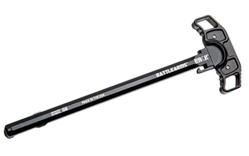 Picture of Battle Arms Development Rack Charging Handle, Fits DPMS Pattern Rifles, Matte Finish, Black, Ambidextrous BAD-RACK-308