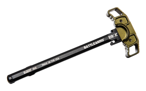 Picture of Battle Arms Development RACK Charging Handle, Fits AR-15, Anodized Finish, Olive Drab Green BAD-RACK-15-ODG