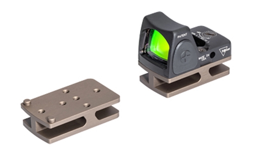 Picture of Badger Ordnance Condition One Micro Sight Mount, For C1 J-Arm Only, Fits Trijicon RMR, Tan 200-13