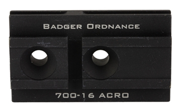 Picture of Badger Ordnance C1 12 O'Clock Top Optical Platform, Fits Aimpoint Acro, For Use with C1 Arc, Anodized Finish, Black 700-16B