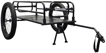Picture of Bakcou E-bikes  Cargo EBike Trailer Includes Kickstand Black 70"  A-FCT