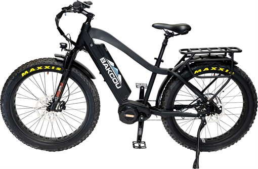 Picture of Bakcou E-bikes Mule Jager Matte Black 18" w/Stand Over Height of 29.50" Frame, Rohloff E-14 (500/14) Speed Hub Bafang M620 Ultra Motor, 35+ mph Speed BMJBB25
