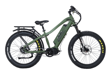 Picture of Bakcou E-bikes Mule Jager Matte Army Green 18" w/Stand Over Height of 29.50" Frame, Rohloff E-14 (500/14) Speed Hub Bafang M620 Ultra Motor, 35+ mph Speed BMJMGB25