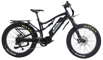 Picture of Bakcou E-bikes Storm 25 Medium Matte Black 17" w/Stand Over Height of 30.50" Frame, Sram 9sp, 40t Front & Sram 11-34t Rear Cassette Bafang M620 Ultra Motor BS17BB25