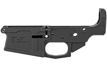 Picture of Ballistic Advantage BA10, Stripped Lower Receiver, 308 Winchester/762NATO, Anodized Finish, Black BAPA100090