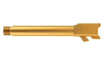 Picture of Ballistic Advantage Premium Series, 9MM, 5" Threaded Barrel, 1/2x28, Fits Glock 17 Gen 5, PVP Finish, Gold BAPSG175T1G