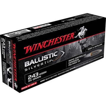 Picture of Winchester 243 WSSM 95GR RAPID CONTROLLED EXPANSION POLYMER TIP 20/BOX SBST243SSA