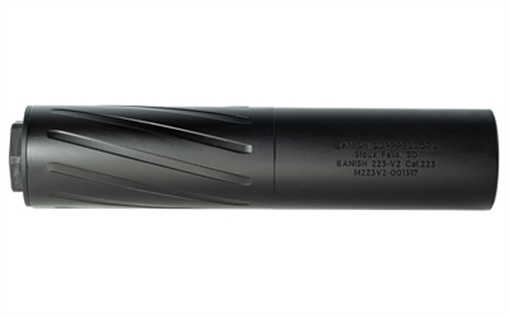 Picture of BANISH / SILENCER CENTRAL SUPPRESSORS VRMT 223-V2 SUPPRESSOR TI DTM 1/2X28 BLACK 100000111411