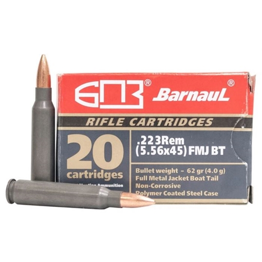 Picture of BARNAUL 223REM FMJBT 62GR 223REMFMJBT62