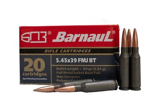Picture of Barnaul 5.45x39 Rifle Ammo - 60 Grain BRN545X39FMJBT60