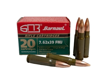 Picture of Barnaul 7.62x39 Rifle Ammo - 123 Grain BRN762X39FMJ123
