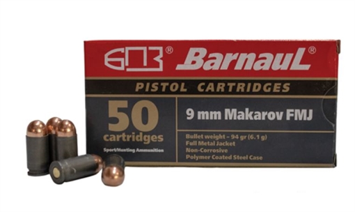 Picture of Barnaul Ammunition BRN9MMMAKAROVFMJ95-CASE