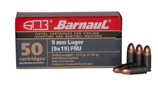 Picture of Barnaul Ammunition BRN9MMLUGERFMJ115-CASE