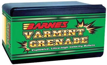 Picture of Barnes Bullets Varmint Grenade Ultra High Velocity 22Hornet 30gr Flat Base Hollow Point 100/Box 30170