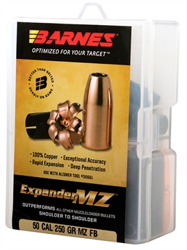 Picture of Barnes Bullets Expander MZ Muzzleloader 50 ExpanderMZ Hollow Point 250gr 15rd/Box 30564